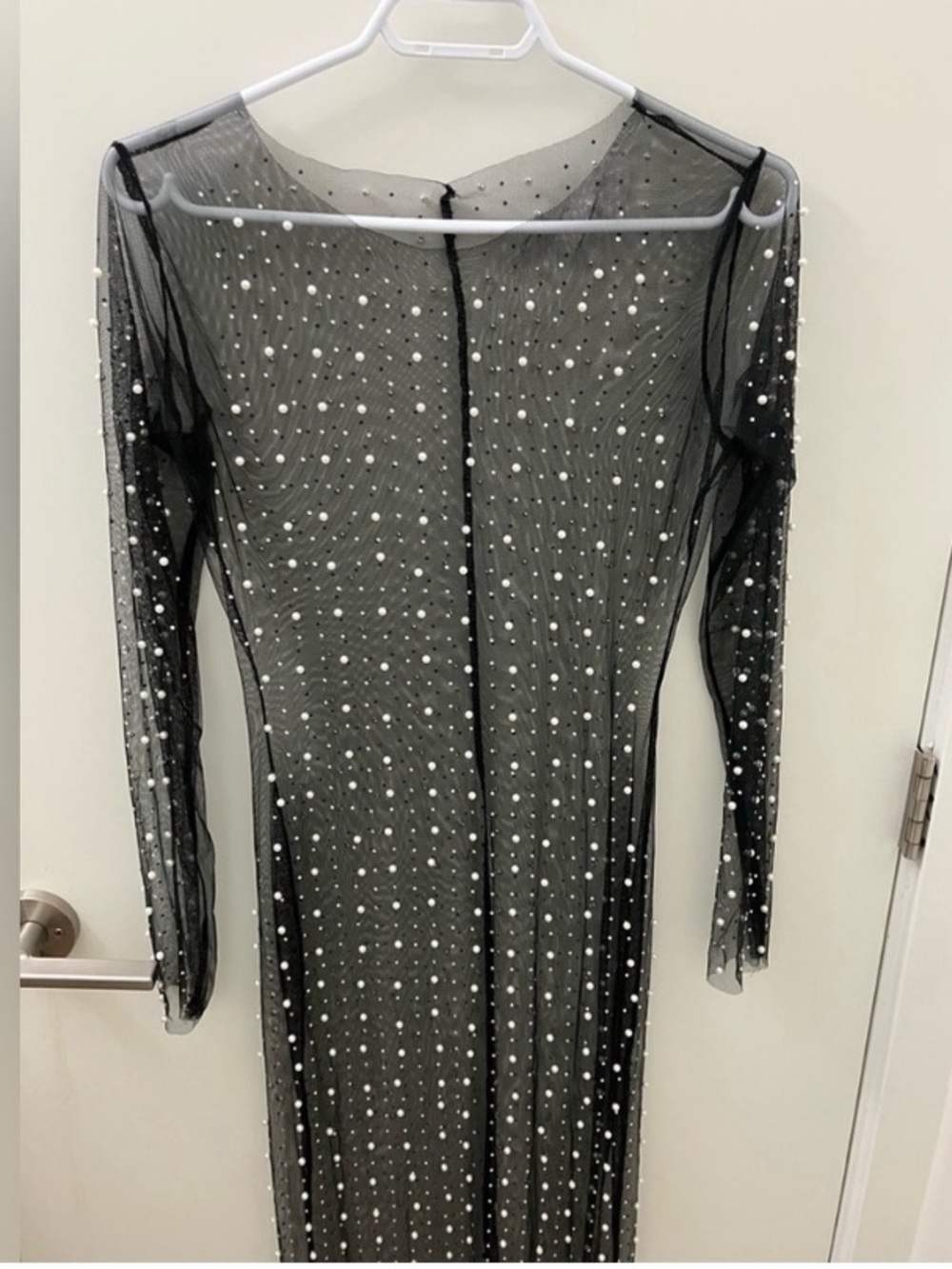 Pearl black embellished cover up NWT - Picture 4 of 5